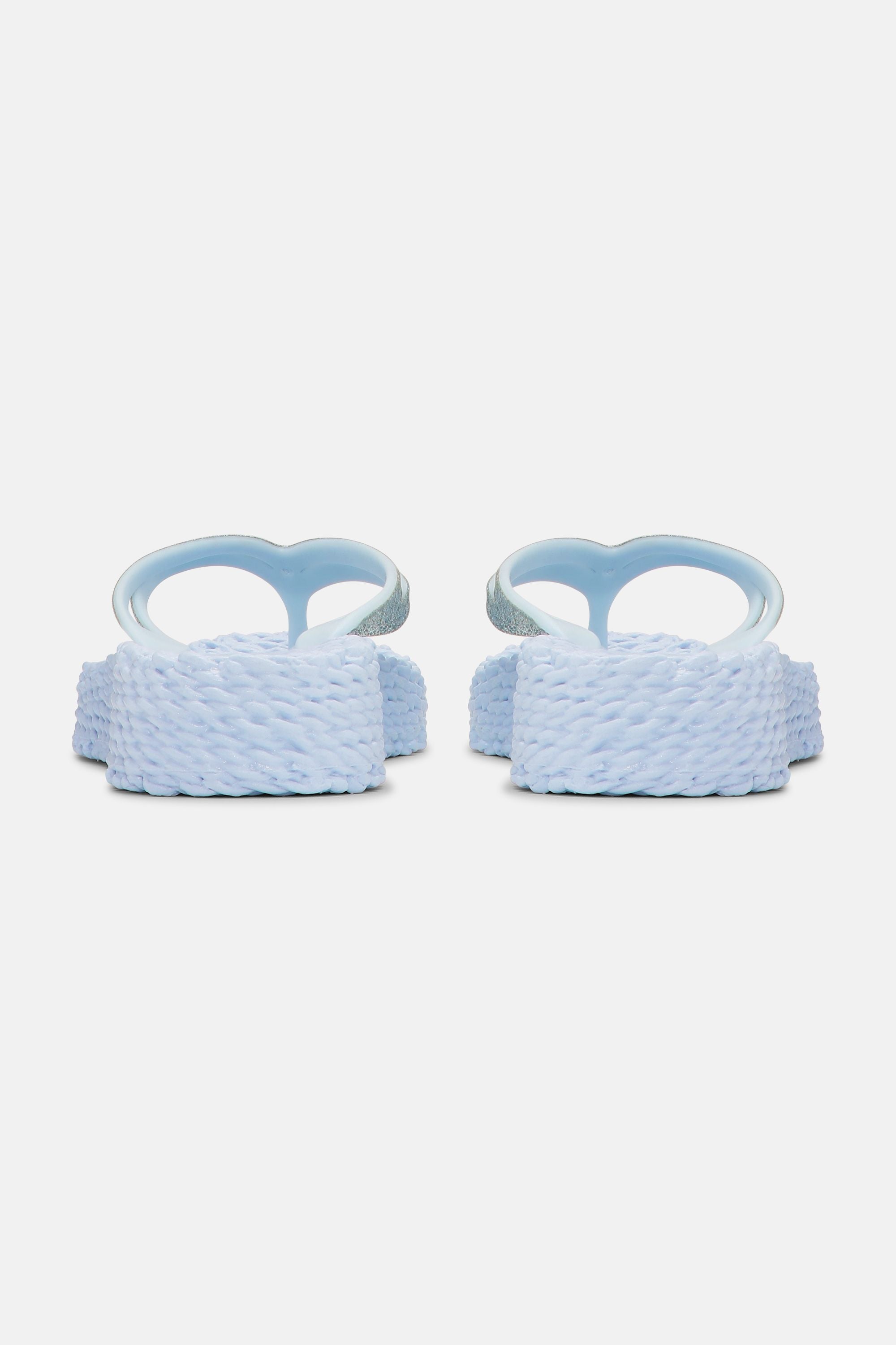 Platform Klipklapper Glitter - Blue Bell